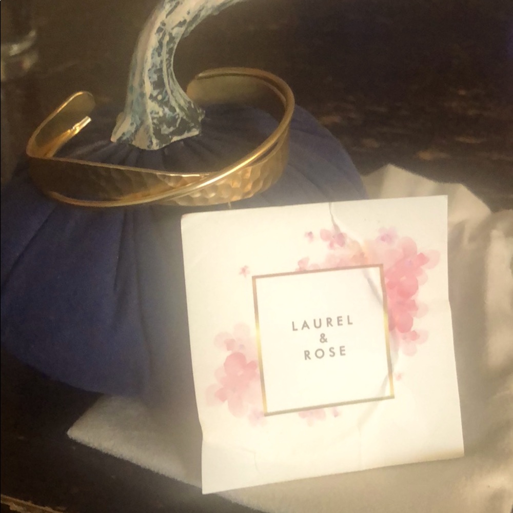 Division Street gold tone cuff